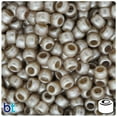 thumbnail image 1 of BeadTin Medium Amber Pearl 9mm Barrel Plastic Pony Beads (500pcs), 1 of 1