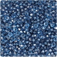 thumbnail image 1 of BeadTin Montana Blue Transparent 6mm Faceted Rondelle Craft Beads (1350pcs), 1 of 2