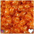 thumbnail image 1 of BeadTin Orange Sparkle 12mm Heart Pony Beads (250pcs), 1 of 1