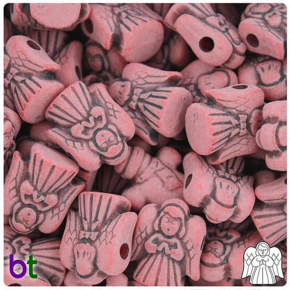 BeadTin Red Antique 22mm Angel Pony Beads (24pcs)
