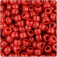 thumbnail image 1 of BeadTin Red Opaque 9mm Barrel Pony Beads (500pc), 1 of 1