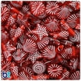 thumbnail image 1 of BeadTin Red Transparent 10mm Sea Life Miniature Mix Acrylic Beads (50g), 1 of 1