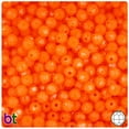 thumbnail image 1 of BeadTin Tangelo Neon Bright 6mm Faceted Round Plastic Beads (600pcs), 1 of 1
