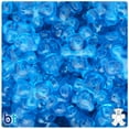 thumbnail image 1 of BeadTin Turquoise Transparent 25mm Teddy Bear Plastic Pony Beads (24pcs), 1 of 1