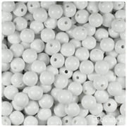 BeadTin White Opaque 8mm Round Craft Beads 300pcs