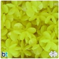 thumbnail image 1 of BeadTin Yellow Glow 25mm SunBurst Plastic Beads (80pcs), 1 of 1