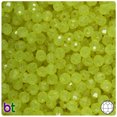 thumbnail image 1 of BeadTin Yellow Glow 6mm Faceted Round Craft Beads (600pcs), 1 of 1