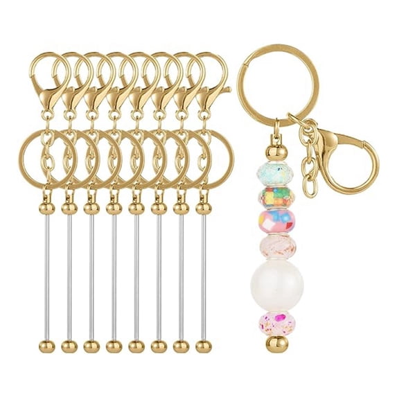 Beadable Keychain Bars Beadable Blanks DIY Bead Bar Keychain Kit B