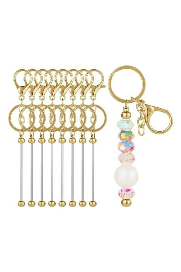 Beadable Keychain Bars Beadable Blanks DIY Bead Bar Keychain Kit B