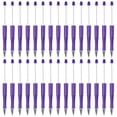 thumbnail image 1 of Beadable Pens 30 Pack Black Ink Plastic Bead Pen Creative DIY Ballpoint Pens for Teacher Office DIY Crafts Party Decorations Handmade Supplies, Fluorescent Purple, 1 of 7
