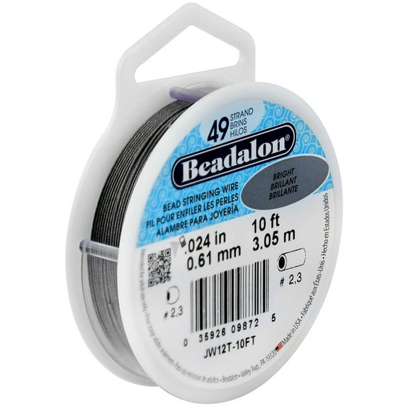 Beadalon 49 Strand Bright Bead Stringing Wire