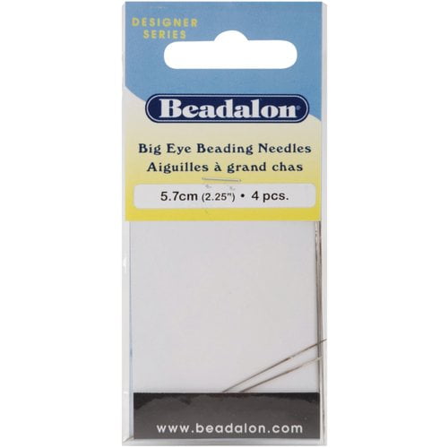 Beadalon Big Eye Beading Needles, 4Pack