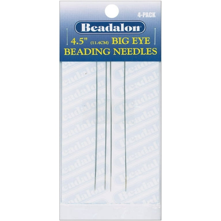 Beadalon Big Eye Beading Needles 4-pkg-4.5