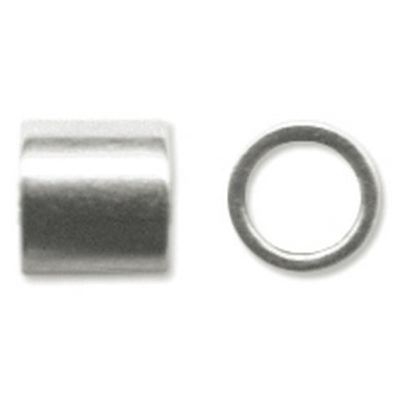 Beadalon Crimp Tubes, Silver-Plated 2mm, 1.5g Bag (Approx. 51/Pkg.)
