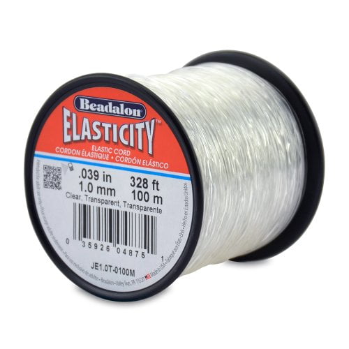 beadalon elasticity 1.0mm clear, 100-meter