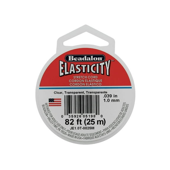 Beadalon Elasticity Pkg 1.0mm Clear 25M