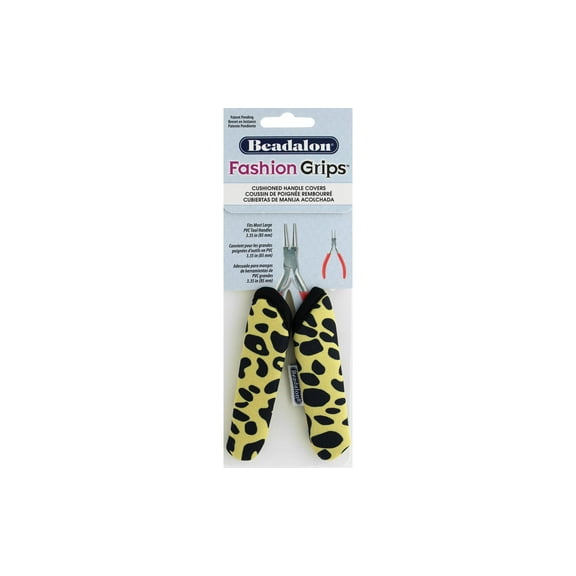 Beadalon Fashion Grips Tool Cover Lg Cheetah Yl2pc