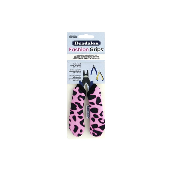 Beadalon Fashion Grips Tool Cover Md Cheetah Pk2pc