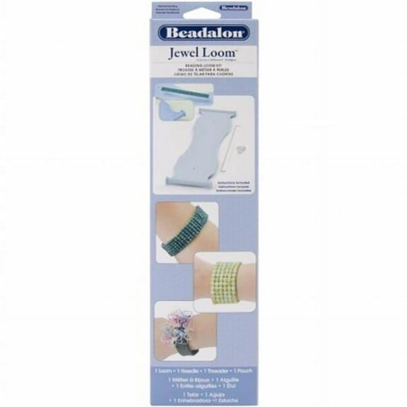 Beadalon Jewel Kit, Bead Loom, 3.5x13.5x1 In, Assorted Tools