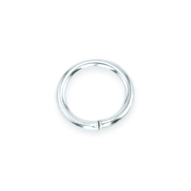 Beadalon Jump Rings, Round, Silver-Plated, 6mm, 50/Pkg.