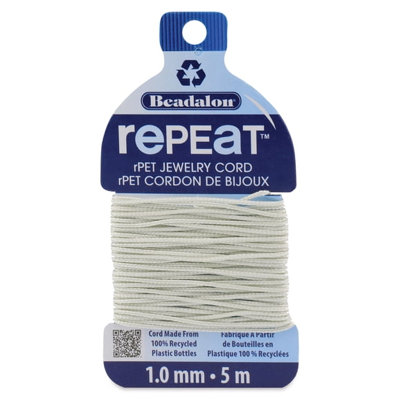 Beadalon Repeat Jewelry Cord - 1 mm x 5 m, Cloud