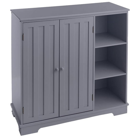 Beadboard Wooden Storage Cabinets 30"H or Set of 3 Baskets - Gray Storage Unit