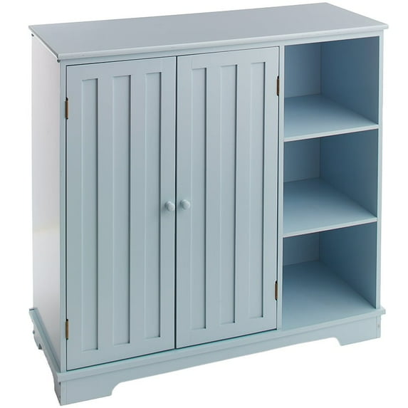 Beadboard Wooden Storage Cabinets 30"H or Set of 3 Baskets - Light Blue Storage Unit