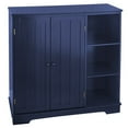 thumbnail image 1 of Beadboard Wooden Storage Cabinets 30"H or Set of 3 Baskets - Navy Storage Cabinet, 1 of 21
