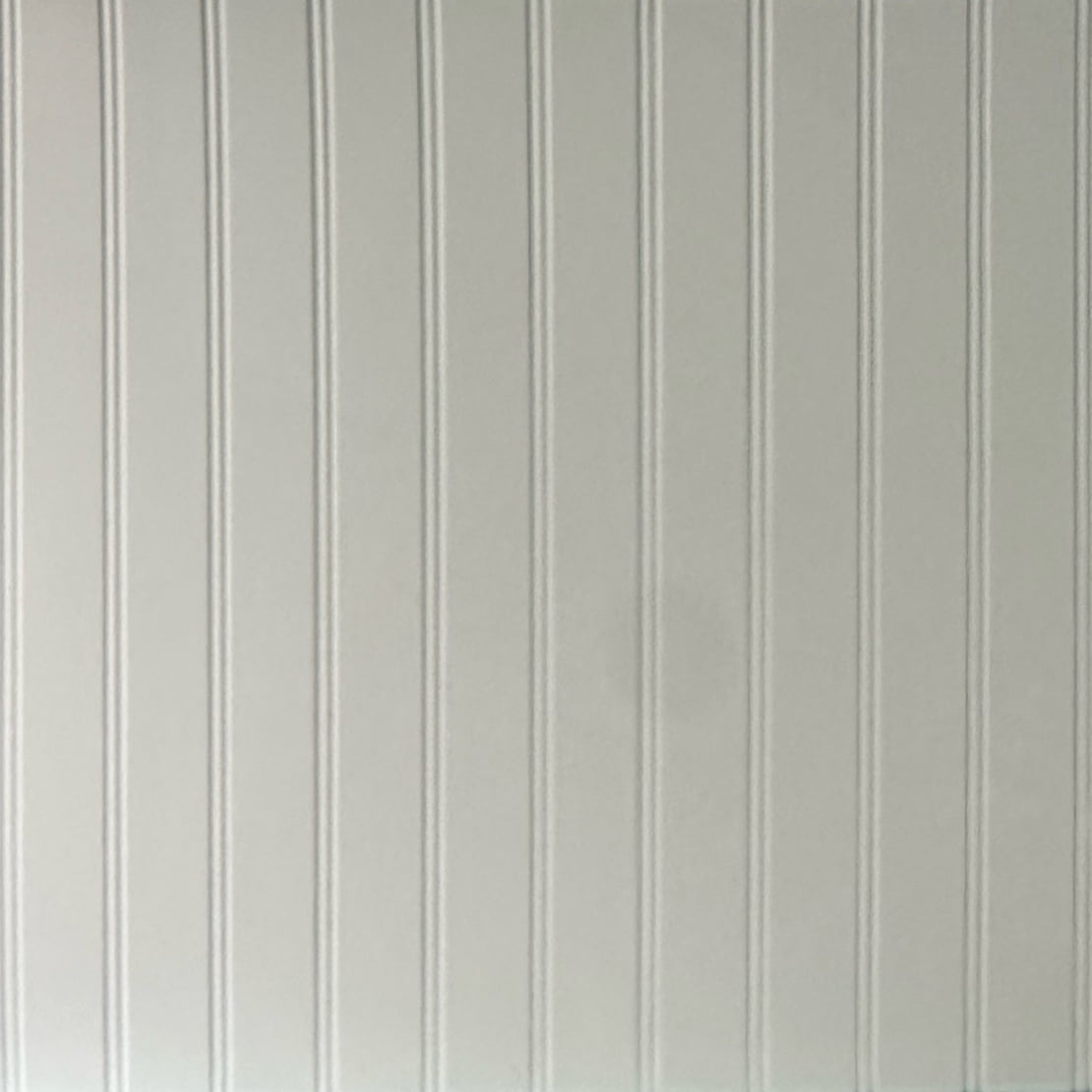 Beadboard Faux Tin Glue Up 4' x 8' Gloss White PVC Wainscoting Panels ...
