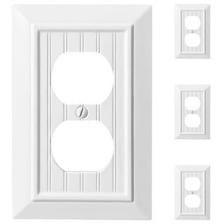 Panda Bamboo Duplex Outlet Wall Plate - 1 Gang Standard Size Decorative Switch Cover For Home & Office