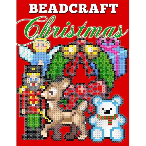Beadcraft Christmas: Holiday-themed Fuse Bead Patterns, (Paperback)