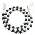 thumbnail image 1 of Beaded 2 In 1 USB C Fast Charging Data Sync Cord for Smartphones and Devices with Stylish Design, 1 of 6