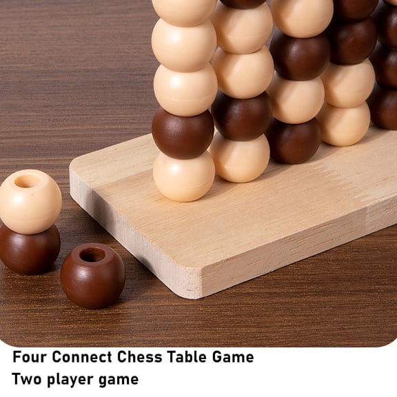 Beaded 3D Table Game: Engaging Two,Player Puzzle For Family Gatherings, Durable Wood Design