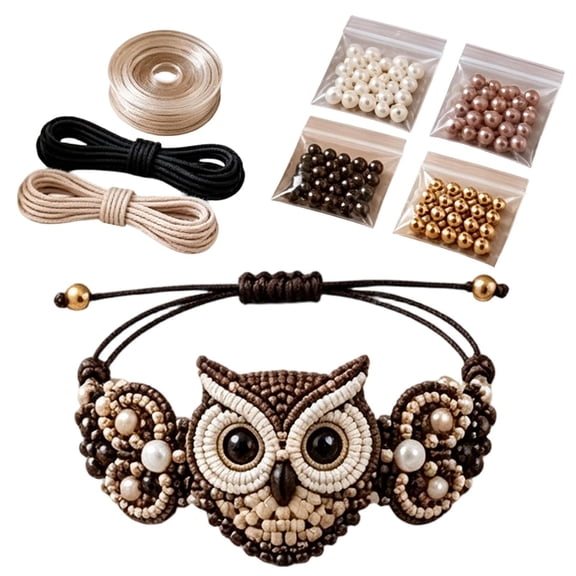 Beaded Animal Kit - 20cm DIY Craft Set, 3D Bracelet Making Supplies, Cute Handmade Bead Art Project