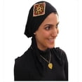 thumbnail image 1 of Beaded Applique Pre Tied Bandana - Black, 1 of 1