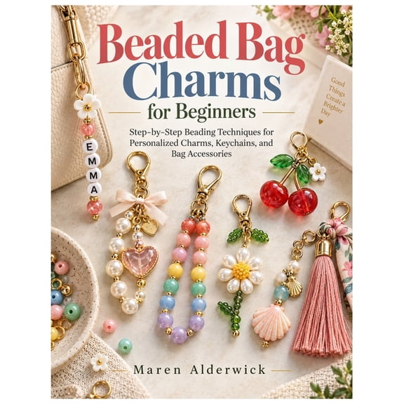 Beaded Bag Charms for Beginners: Step-by-Step Beading Techniques for Personalized Charms, Keychains, and Bag Accessories, (Paperback)