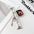 thumbnail image 1 of Beaded Band Compatible for Apple Watch 41mm 40mm 38mm, Fashion Beaded Chain-Style Women Girls Bracelet Replacement Strap with Secure Lock for iWatch Series 9 8 7 6 SE 5 4 3 2 1, White, 1 of 10