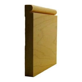EWBB26 Beaded 5-1/4" Tall x 11/16" Baseboard Moulding. Unfinished