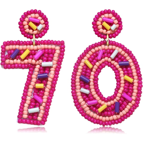 Beaded Birthday Earrings Cake Happy Birthday Earrings Handmade Drop Dangle Earrings Celebration Birthday Party Earrings Happy Birthday Earrings[Z6745]