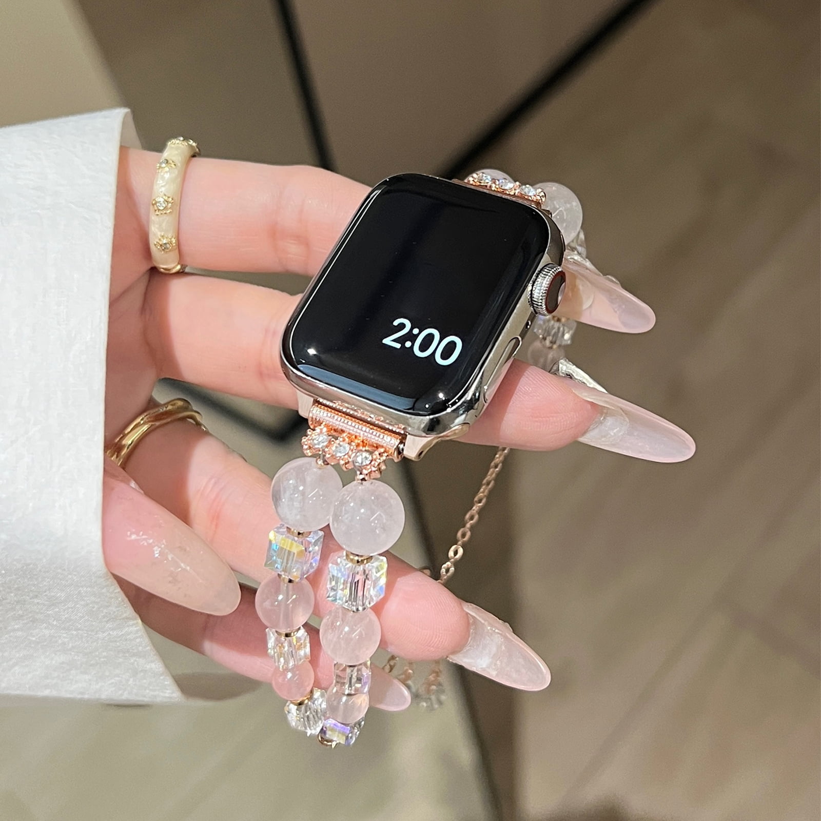 Posh Tech Women s Multi Color DIY Beaded Band Kit for Apple Watch Band Sizing Universal Walmart