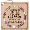thumbnail image 1 of Beaded Bracelets for Women Boho Bracelets for Teen Girls Trendy Jewelry Gifts for Women Mom Daughter Sister Best Friends, 1 of 5