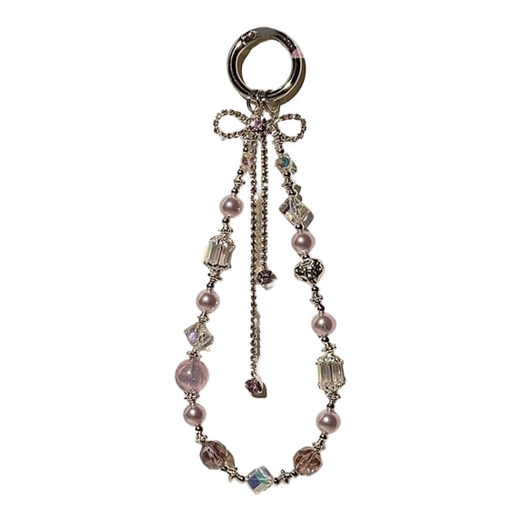 Beaded Camera Phone Strap Cuteness Phone Charm Phone Lanyard Acrylic Texture for Decorating Digital Cameras and Phones