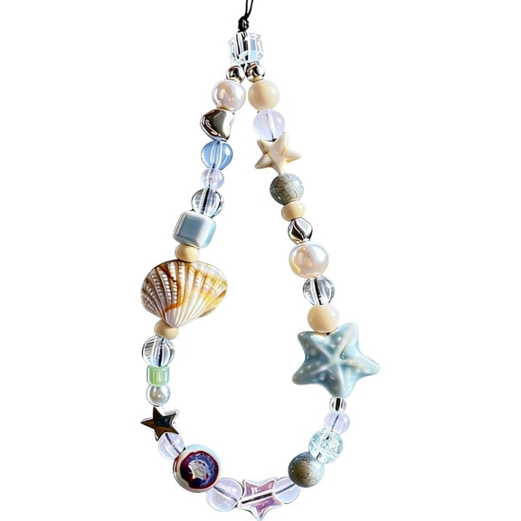 Beaded Camera Wrist Strap Cute Digital Camera Charm Lanyard Phone Charms Strap Beaded Camera Chain for Phone Bag Keychain