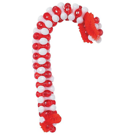 Beaded Candy Cane Christmas Ornament Craft Kit - Makes 48, Craft Kits, Christmas, 48 Pieces