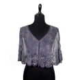 thumbnail image 1 of Beaded Cape, Silver & Gray, 1 of 1