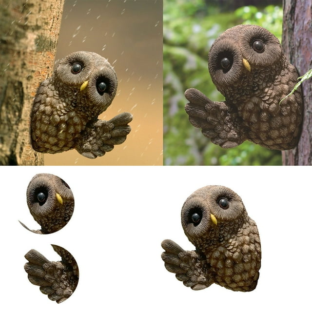 Beaded Chains And Resin Crafts Ornaments Courtyard Garden Owl Ornaments