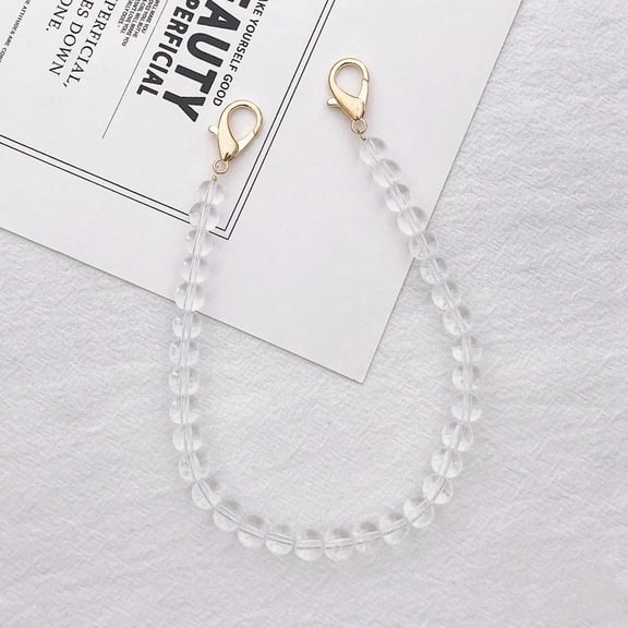 Beaded Charm Cell Phone Camera Lanyard, Hands-Free Wrist Strap, Phone Chain Keychain String