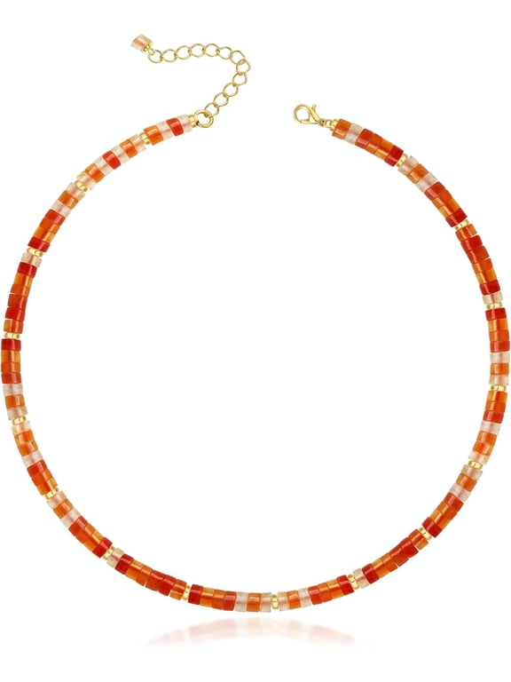 Beaded Choker Necklace for Women, Summer Must-have Jewelry, Surfer Beach Necklace