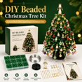 thumbnail image 1 of Beaded Christmas Tree Craft Kit, Christmas Ornaments, Beaded Christmas Tree for Tabletop Decor, 1 of 6