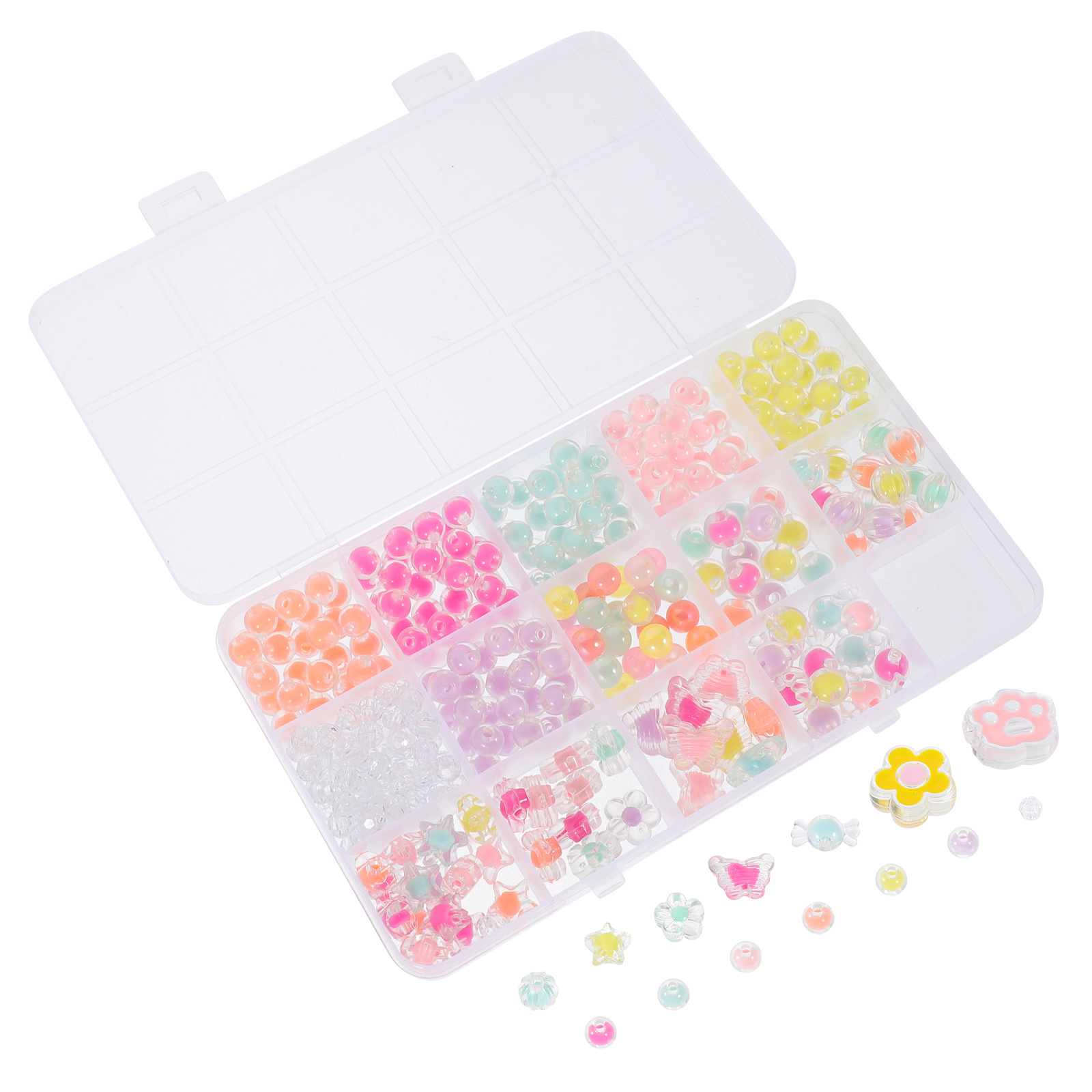 Beaded Craft Set Jewlery Acrylic Beads DIY Necklace Loose Beads Loose